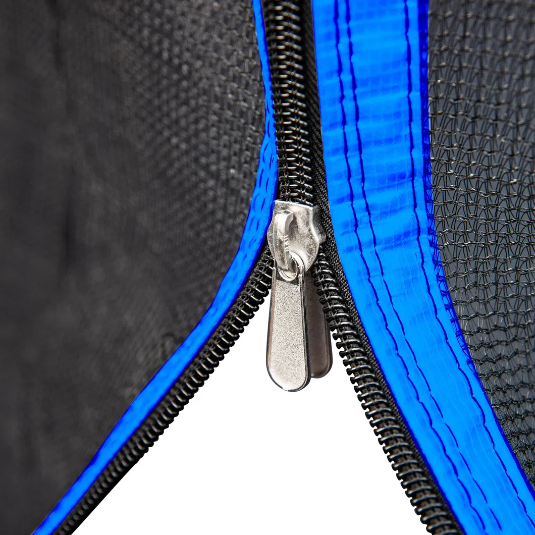 16FT Round Indoor Trampoline with Safety Enclosure Net and Basketball Hoop Easy Assembly Leisure Trampoline