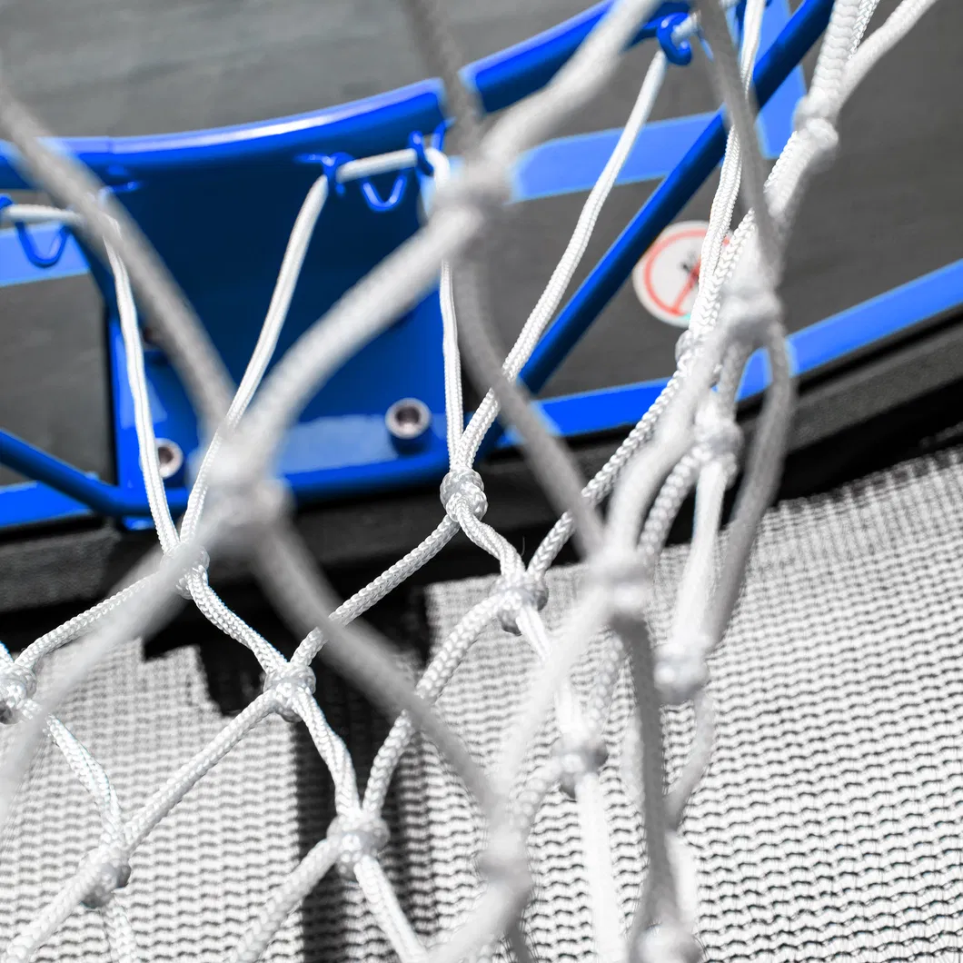 16FT Round Outdoor Trampoline with Safety Enclosure Net and Basketball Hoop Easy Assembly Leisure Trampoline
