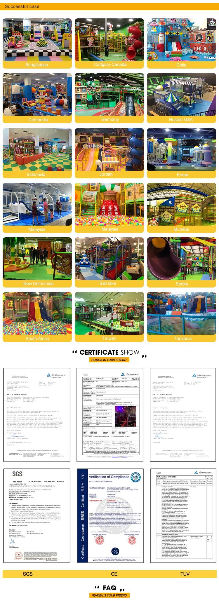 2019 Forest Theme Kids Indoor Playground with Big Trampoline
