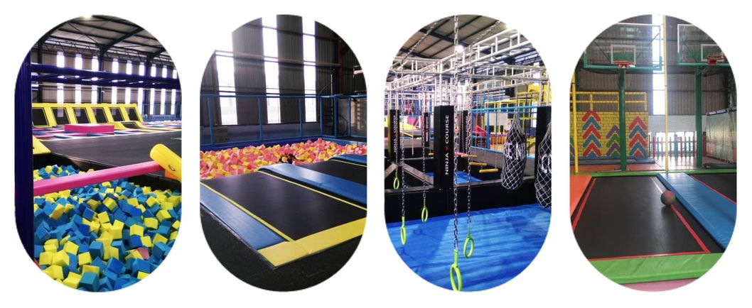 2019 Forest Theme Kids Indoor Playground with Big Trampoline