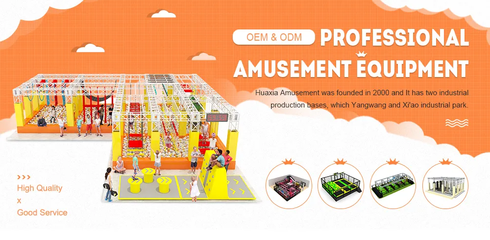 2020 New Design Multi-Function Trampoline Park and Ninja Course for Teenagers