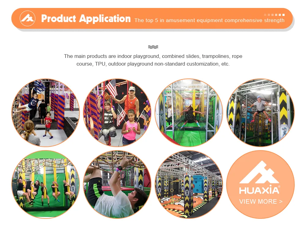 2020 New Design Multi-Function Trampoline Park and Ninja Course for Teenagers