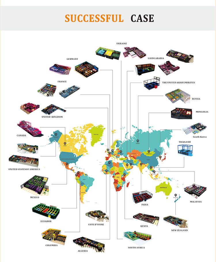 2021 Chilren Indoor TUV High Quality Trampoline Park Indoor Playground for Hot Sale in Shopping Mall