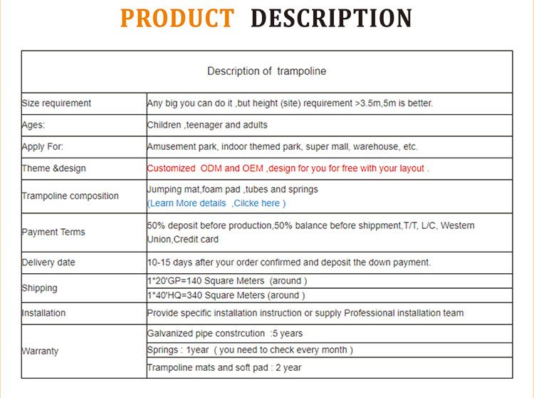 2021 Chilren Indoor TUV High Quality Trampoline Park Indoor Playground for Hot Sale in Shopping Mall