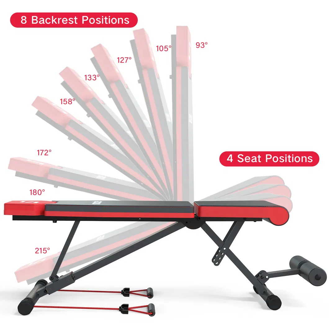 2021 Gym Multi-Function Adjustable Dumbbell Foldable Equipment Home Exercise Workout Chair Press Stool Weight Bench