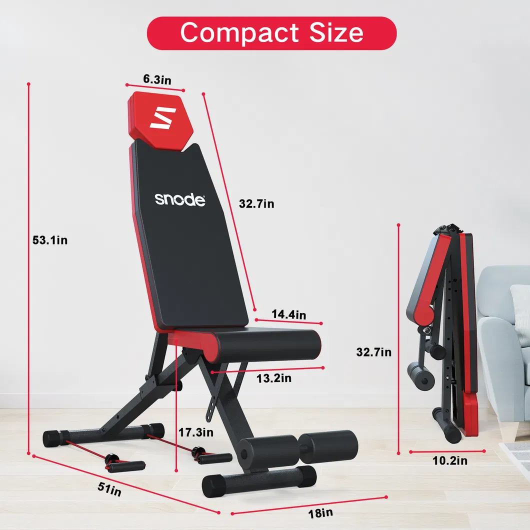 2021 Gym Multi-Function Adjustable Dumbbell Foldable Equipment Home Exercise Workout Chair Press Stool Weight Bench