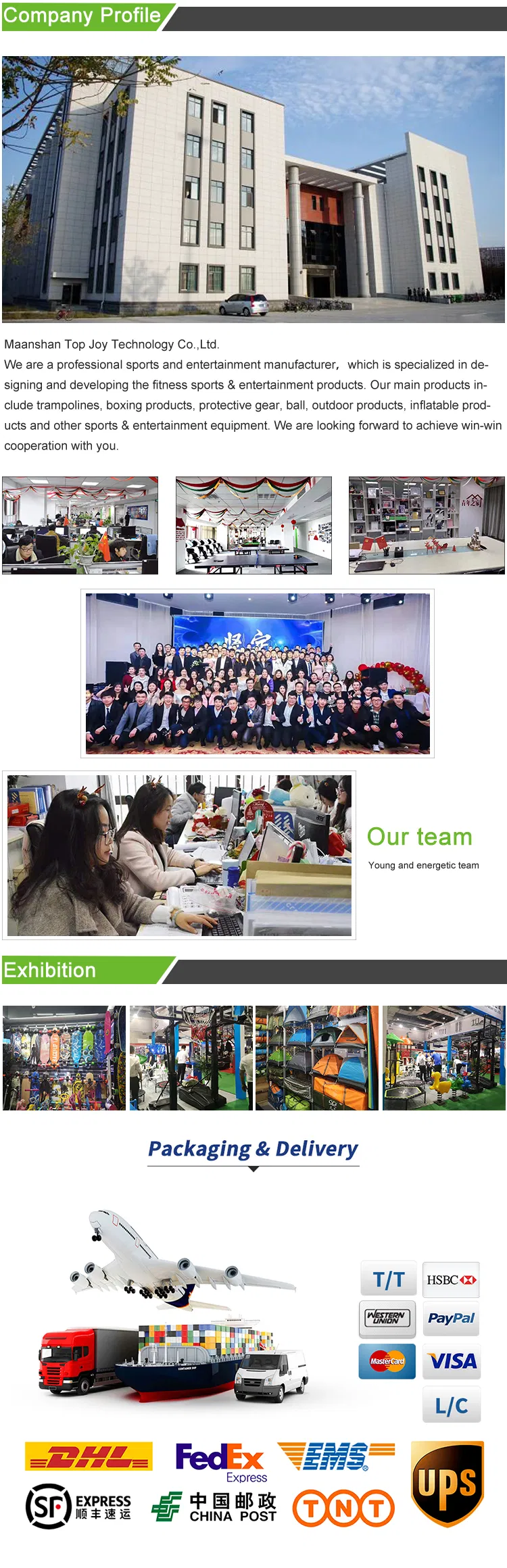 6FT-16FT OEM High Bounce Outdoor Inside Net Spring Enclosure Big Trampoline