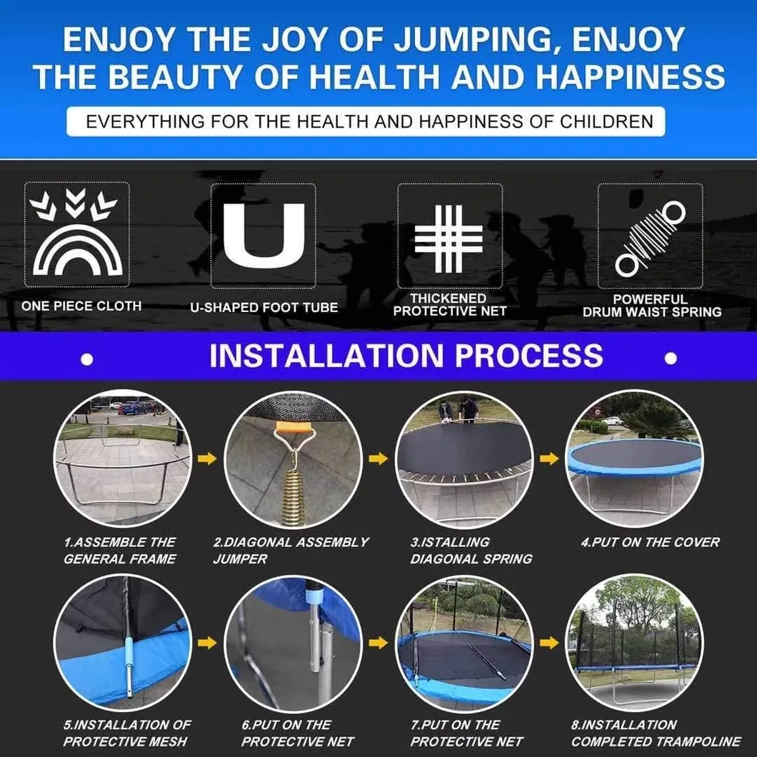 8FT/10FT/12FT/14FT New Design Outdoor Pumpkin Trampoline Wholesale with CE, GS Certificate