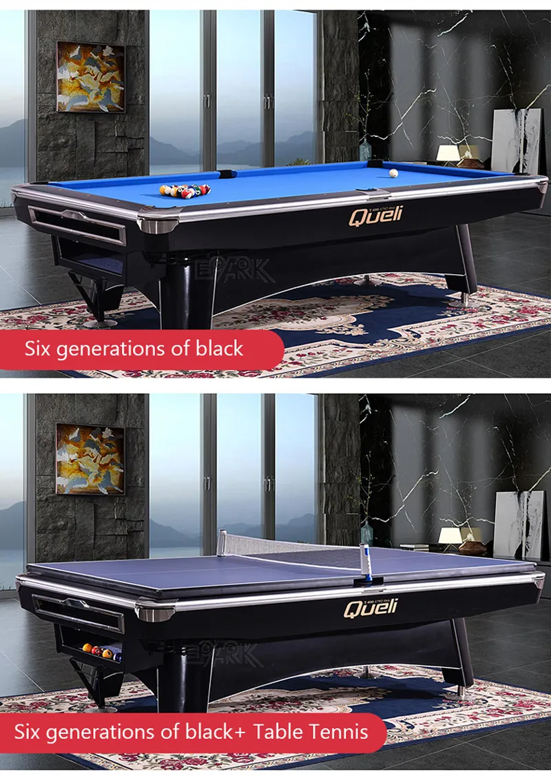 8FT/9FT MDF Pool Table/Solid Pool Table Fancy Nine Ball Billiard Tables