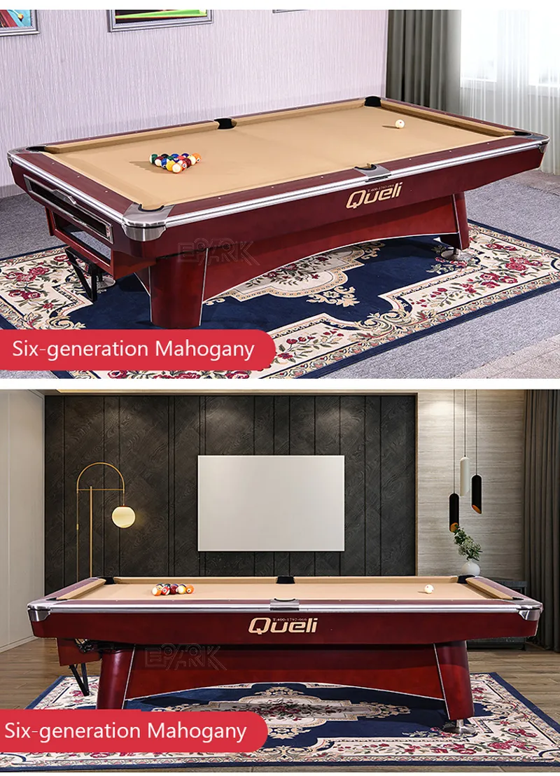 8FT/9FT MDF Pool Table/Solid Pool Table Fancy Nine Ball Billiard Tables