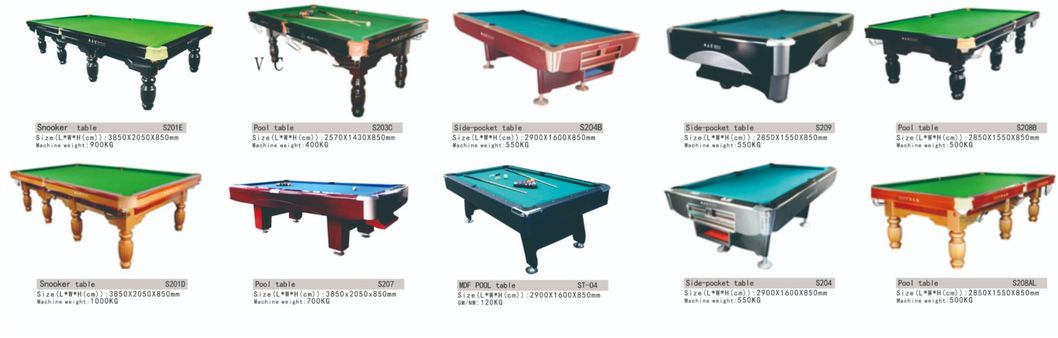 8FT / 9FT Option Pool Table Billiard Table for Billiard Club Sports