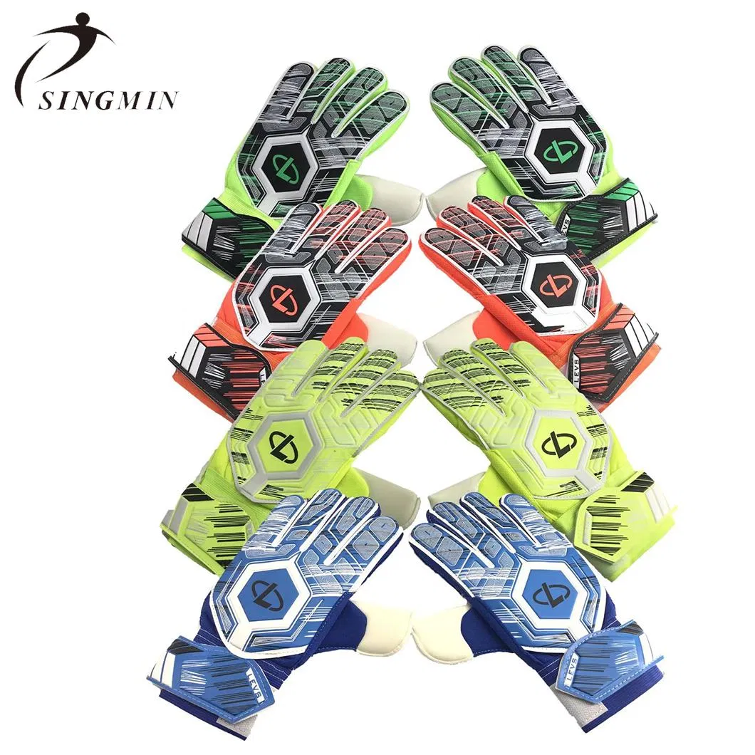Adult and Children′s Football Latex Wear-Resistant Goalkeeper Gloves in Stock