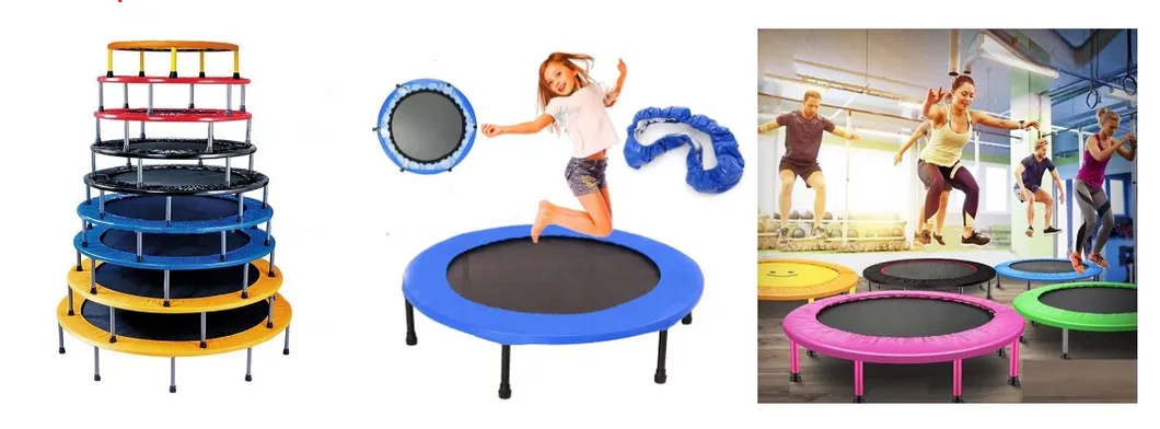 Anti Slip Kids Trampoline Above Ground Baby Infant 55′′ Trampolines with Safety Net