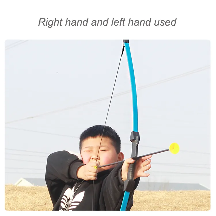 Archery 15 Lbs Left Right Hand Kids Recurve Bow Kit for Shooting Games