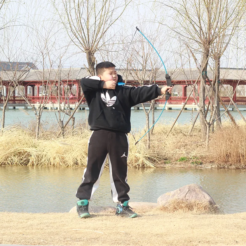 Archery 15 Lbs Left Right Hand Kids Recurve Bow Kit for Shooting Games