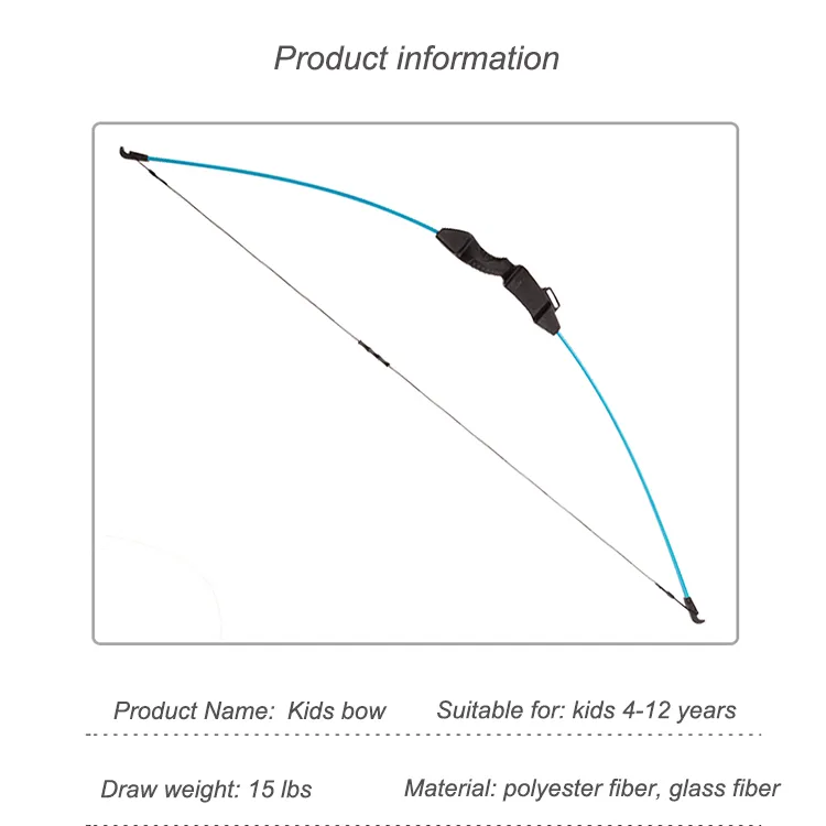 Archery 15 Lbs Left Right Hand Kids Recurve Bow Kit for Shooting Games