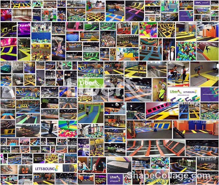 ASTM Standard Skyzone Tyoe Adult Indoor Trampoline Park