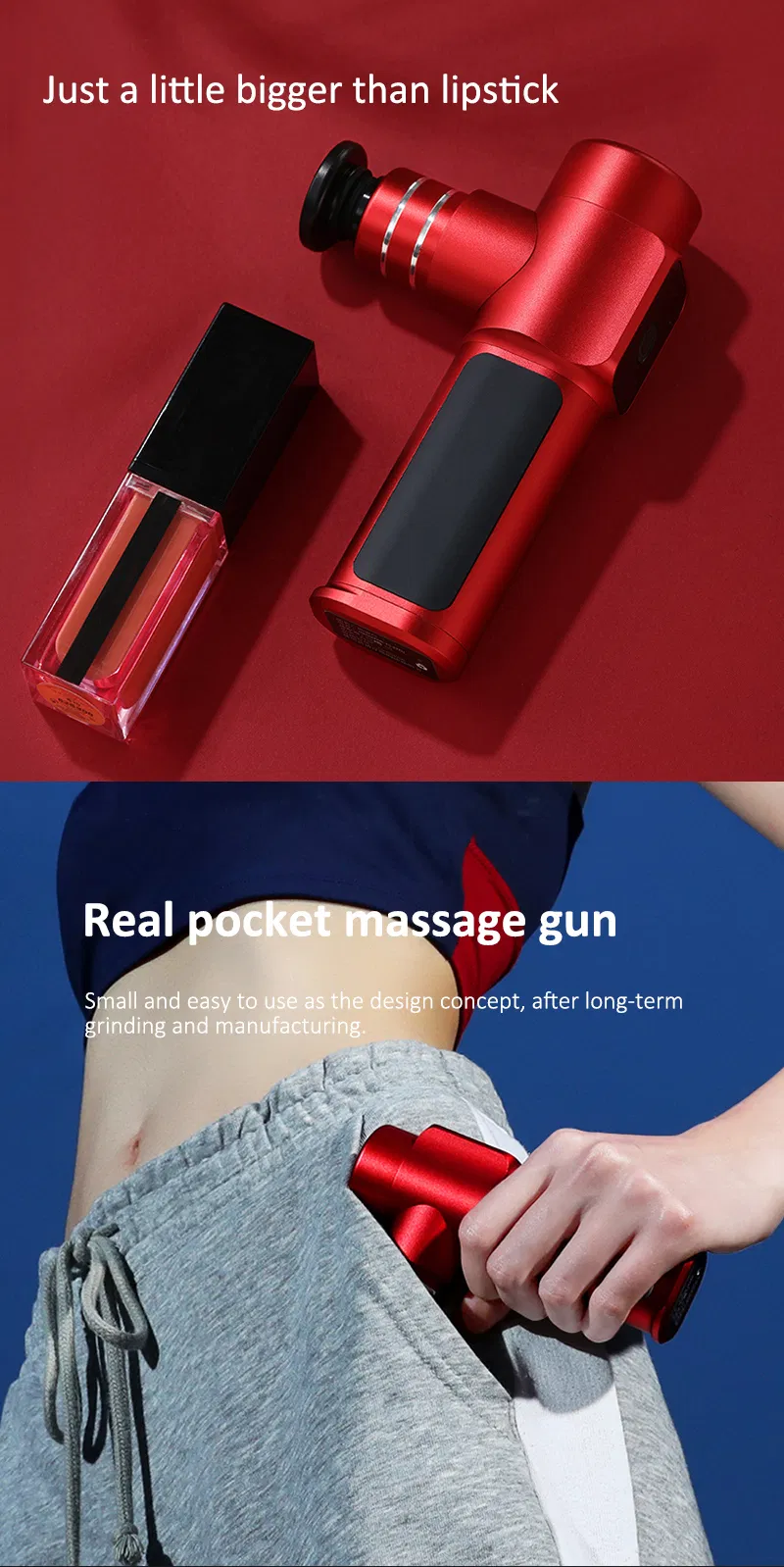 Body Massager Portable Handheld Electric Deep Tissue Muscle Relax Massager