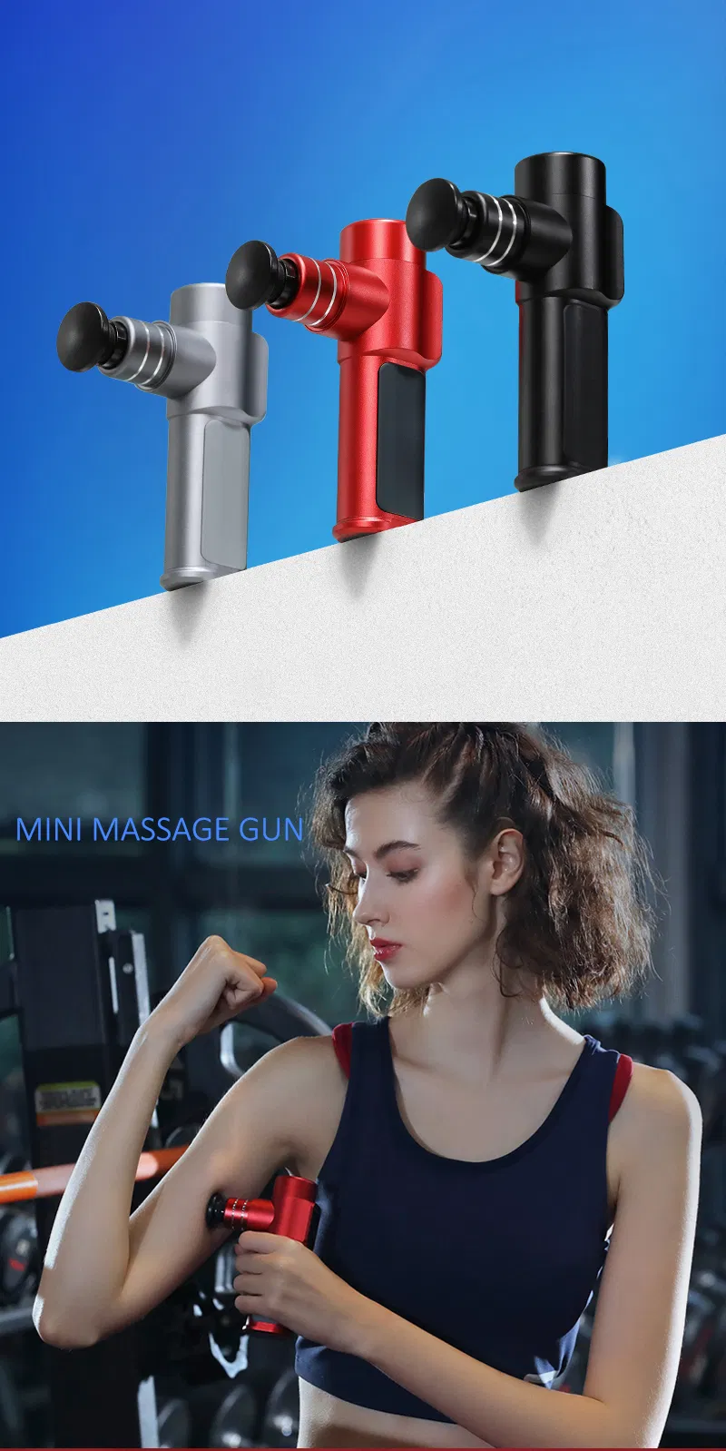 Body Massager Portable Handheld Electric Deep Tissue Muscle Relax Massager