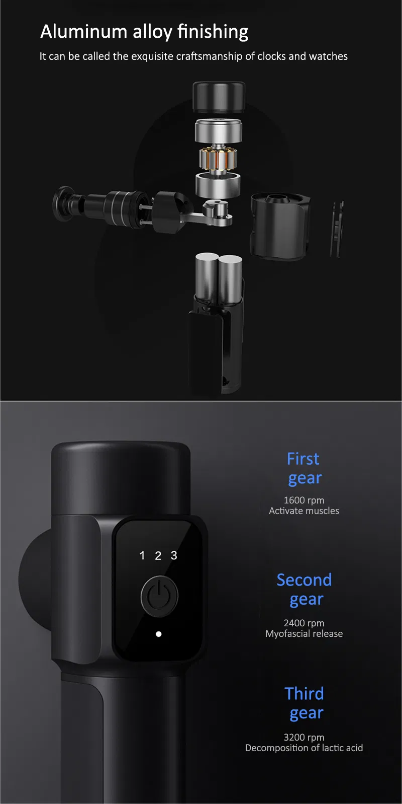 Body Massager Portable Handheld Electric Deep Tissue Muscle Relax Massager