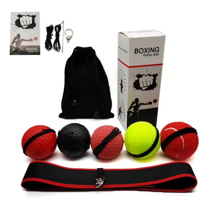 Boxing Reflex Ball, Boxing Equipment Fight Speed with Headband, Improve Hand Eye Coordination
