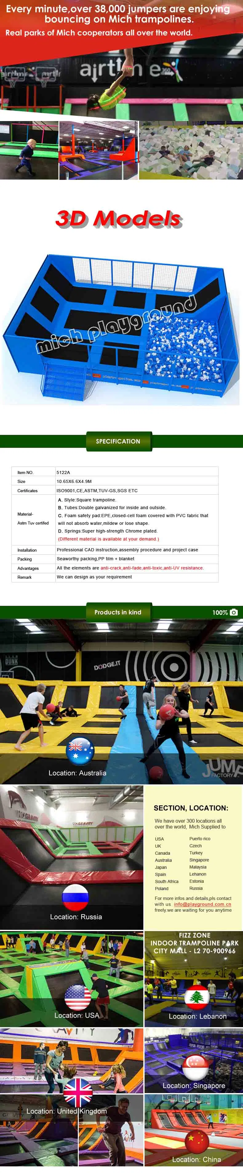 Bungee Gym Air Commercial Grade Trampoline Arena Price Sales