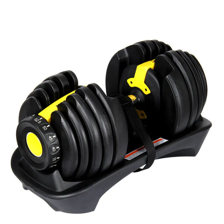 Cast Iron 52.5 Lb Adjustable Hammer Strength Dumbells/Dumbbell Bow 24kg Dumbbell Set 1 24or40kg