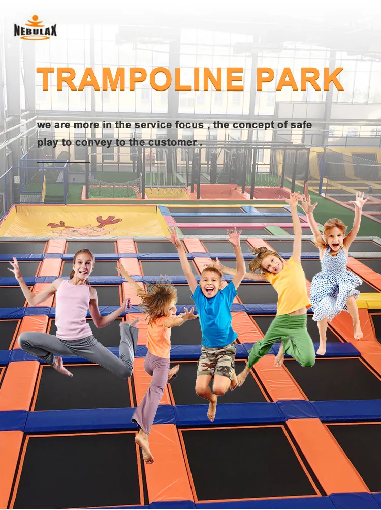 Ce Certificated Gymnastic Jump Trampoline with Dodgeball, Indoor Trampoline Park