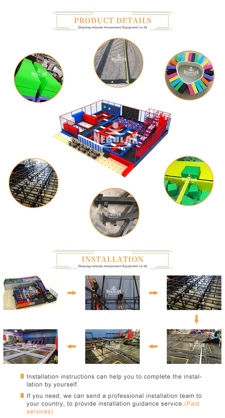 Ce Certificated Gymnastic Jump Trampoline with Dodgeball, Indoor Trampoline Park