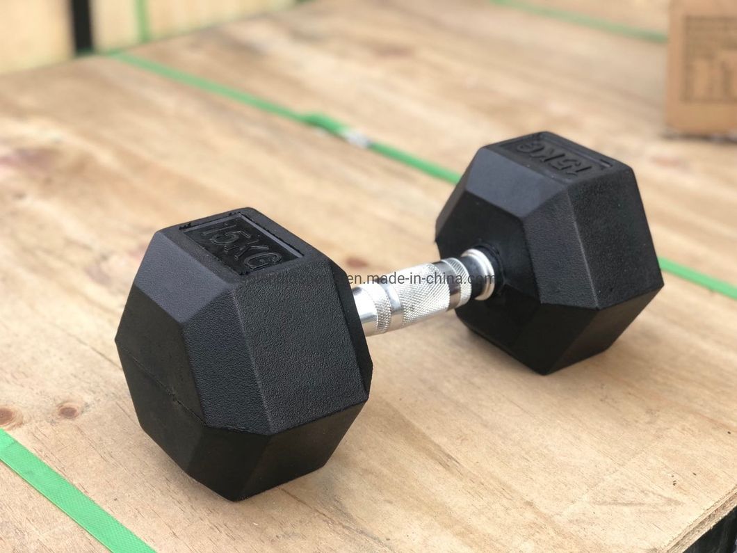 Cheap Customized Mancuerna Lbs Pound Fix Dumbell Rubber Iron Hex Dumbbell 15lb 20lb 25lb 30lb 35lb 40lb 45lb 50lb Dumbbells