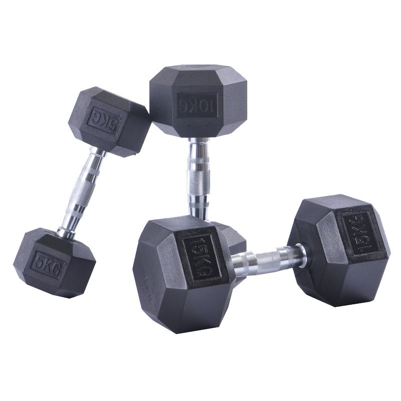 Cheap Customized Mancuerna Lbs Pound Fix Dumbell Rubber Iron Hex Dumbbell 15lb 20lb 25lb 30lb 35lb 40lb 45lb 50lb Dumbbells