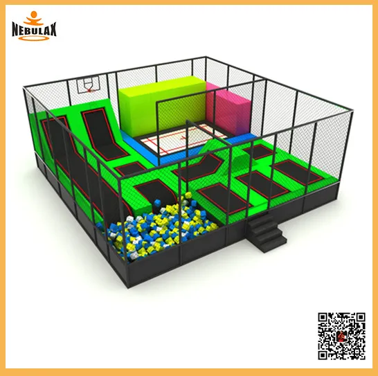 Cheap Indoor Rectangle Trampoline Jump Park for Sale