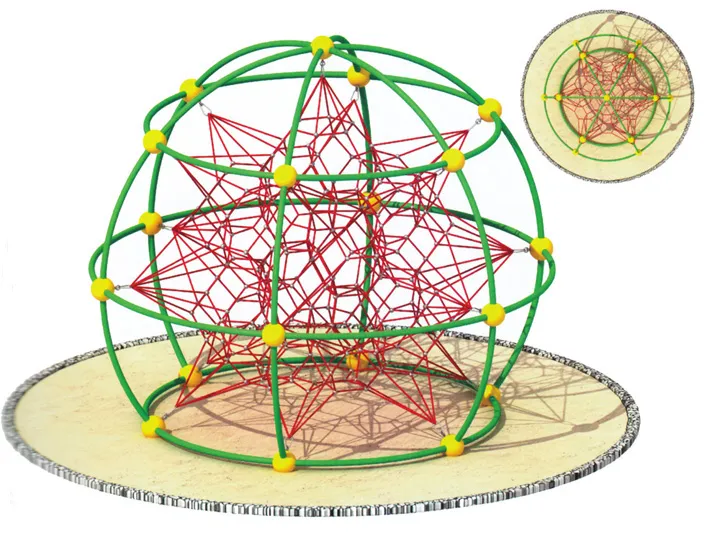 Children Outdoor Metal Climbing Frame Structure