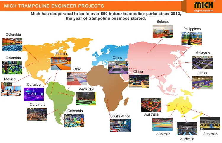 Customized Commercial Indoor Trampoline From Factory Directly