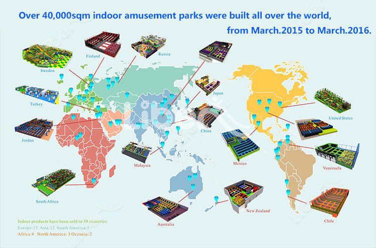 Dodgeball Court of Australian Project Commericial Indoor Trampoline