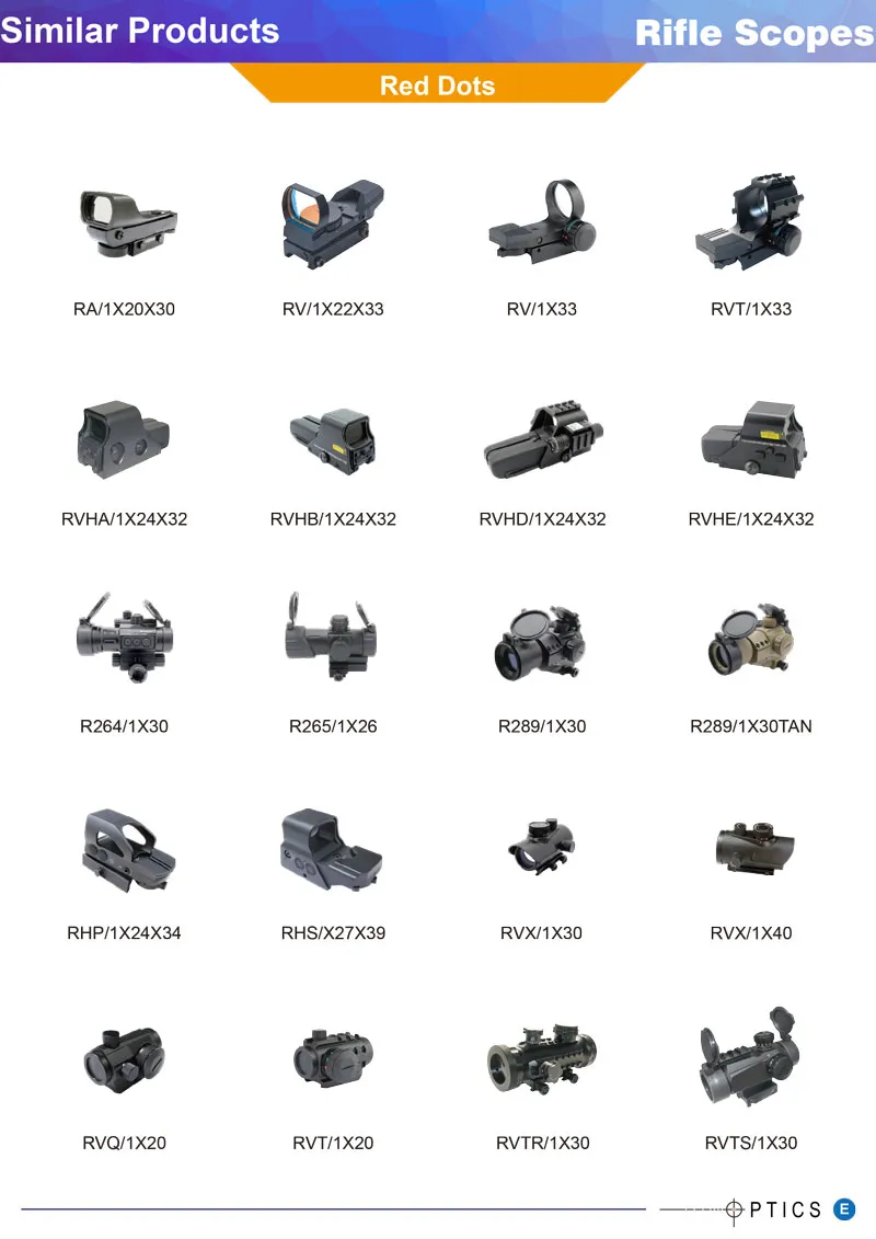 Dontop 1X22X33 Red DOT Reflex Sight for Rifle DOT Scope