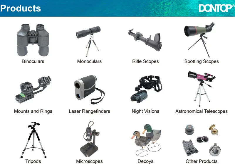 Dontop Optics High Quality Riflescope Integrated Weaver Rail Mount