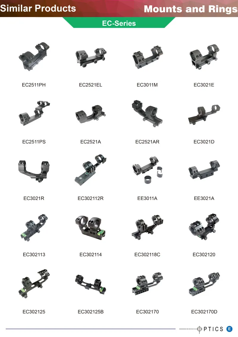 Dontop Optics High Quality Riflescope Integrated Weaver Rail Mount