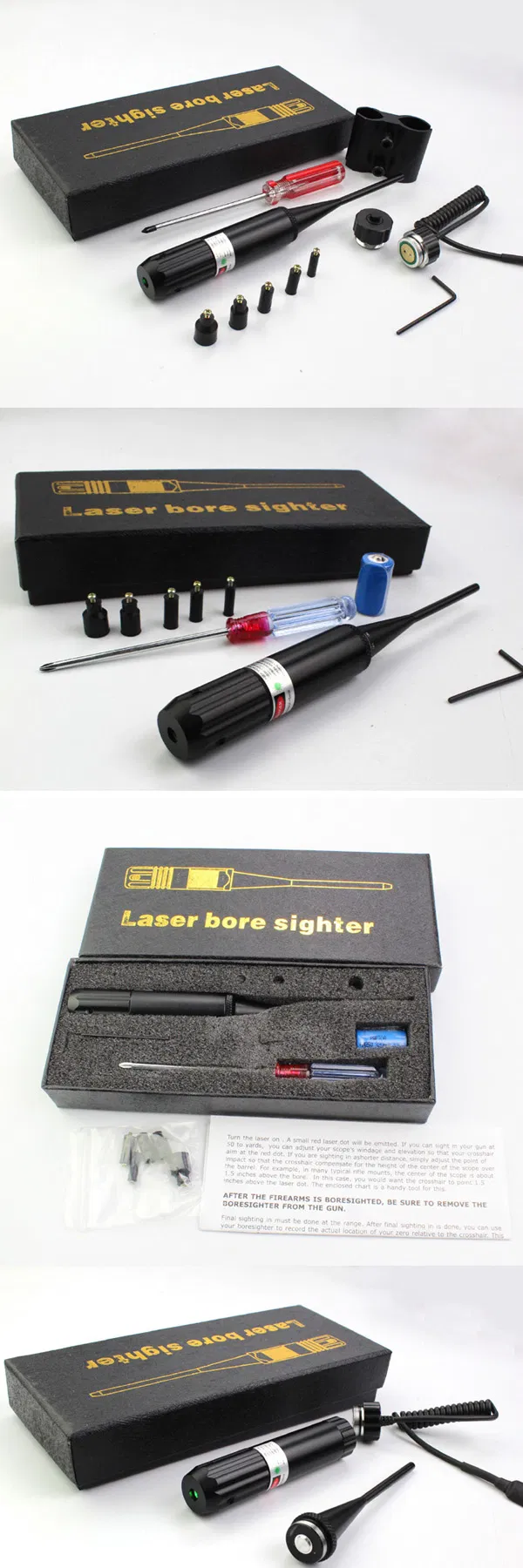 Erains Tac Optics Laser Sight Multifunctional Green DOT Laser Bore Sight for. 177 to. 50 Caliber Laser Boresighter
