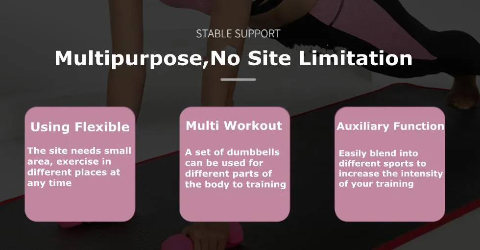 Factory Custom Logo Vinyl PVC Neoprene Dipping Cart Iron Dumbbell Gym Dumbbells Set for Sale