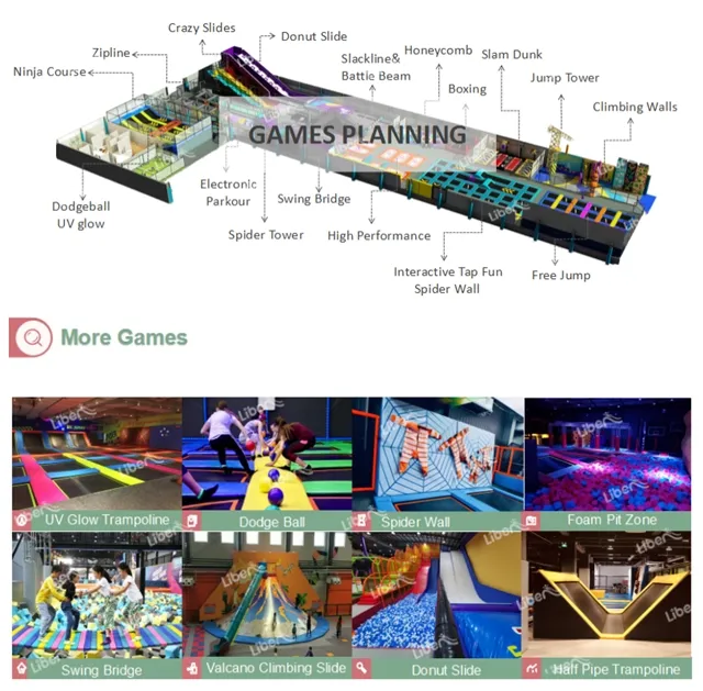 Factory Price Indoor Trampoline Court Manufacturer