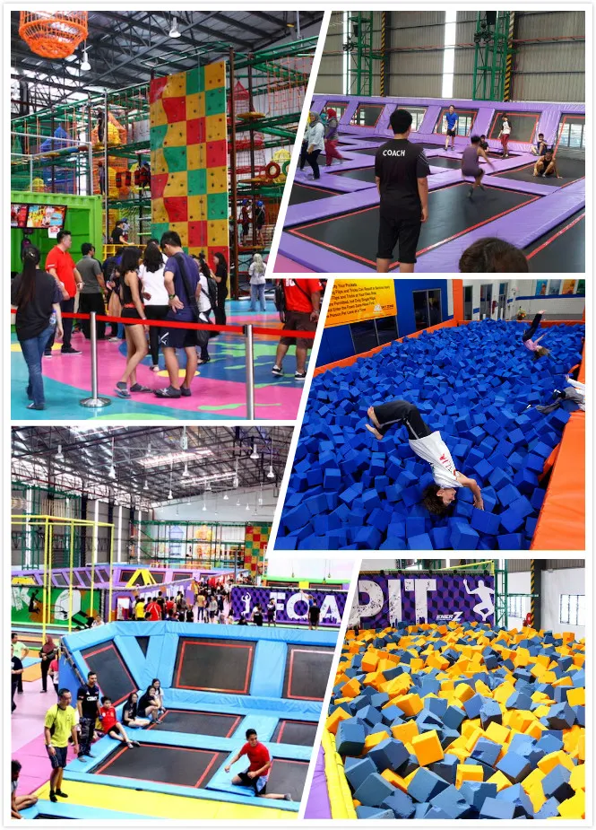 Fire Resistance Indoor Trampoline Foam for Foam Pit