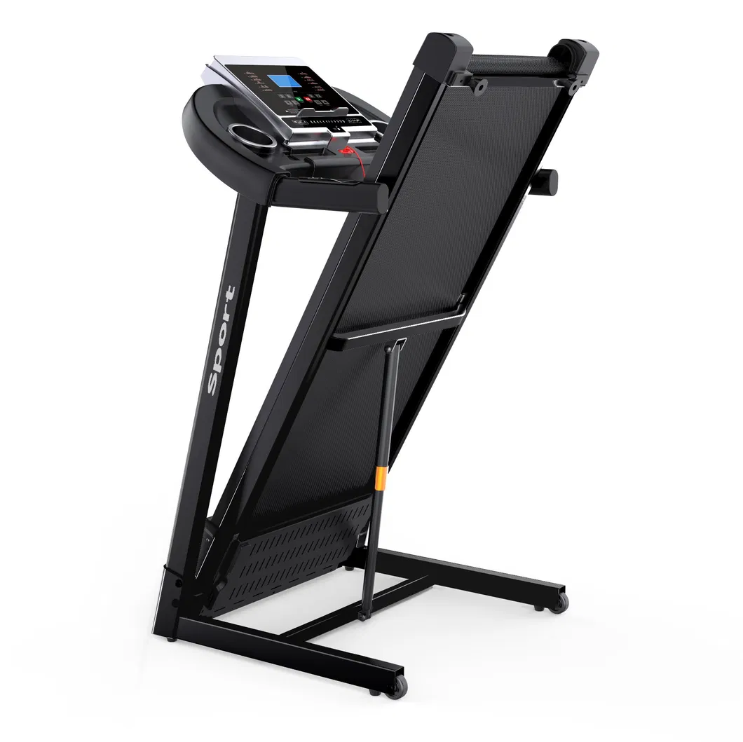Folding Electric Treadmill for Home Workout Manual Incline 3.5" LCD Display 9 Mph Max.