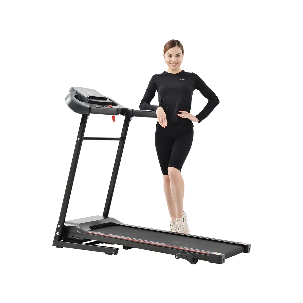 Folding Electric Treadmills Walking Jogging Exercise Machine for Small Space, LCD Display 12 Speed Levers