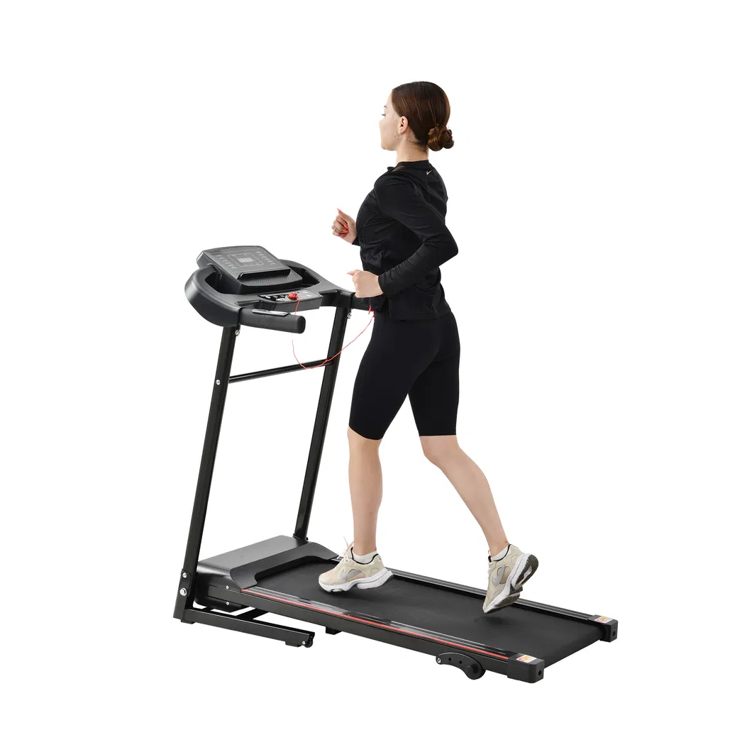 Folding Electric Treadmills Walking Jogging Exercise Machine for Small Space, LCD Display 12 Speed Levers
