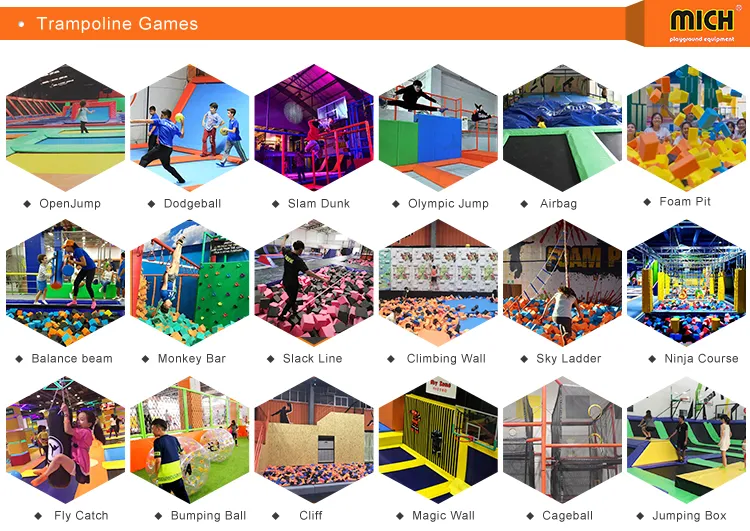 Functional Trampoline Parks with Ninja Course