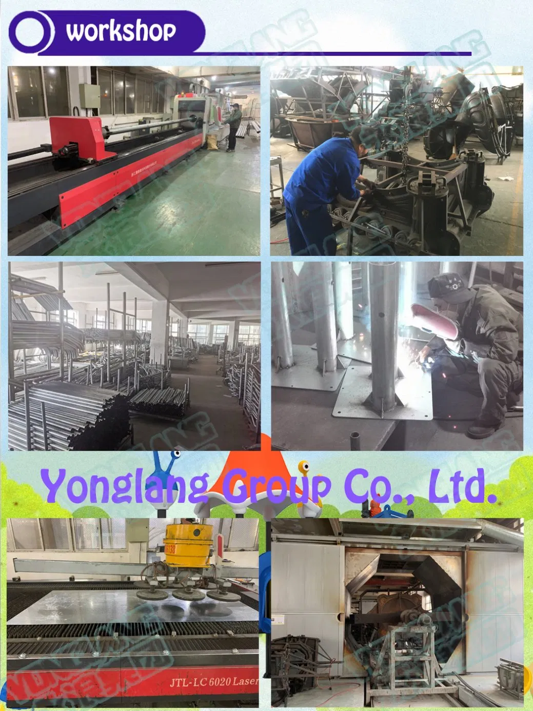 Galvanized Steel Bungee Trampoline for Outdoor Park