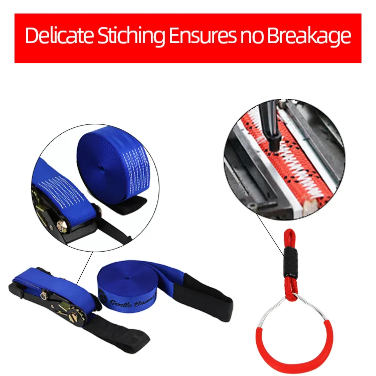 Gentle Booms Sports OEM Ninja Warrior Slackline Obstacles Course Monkey Bar with Ladders for Sale