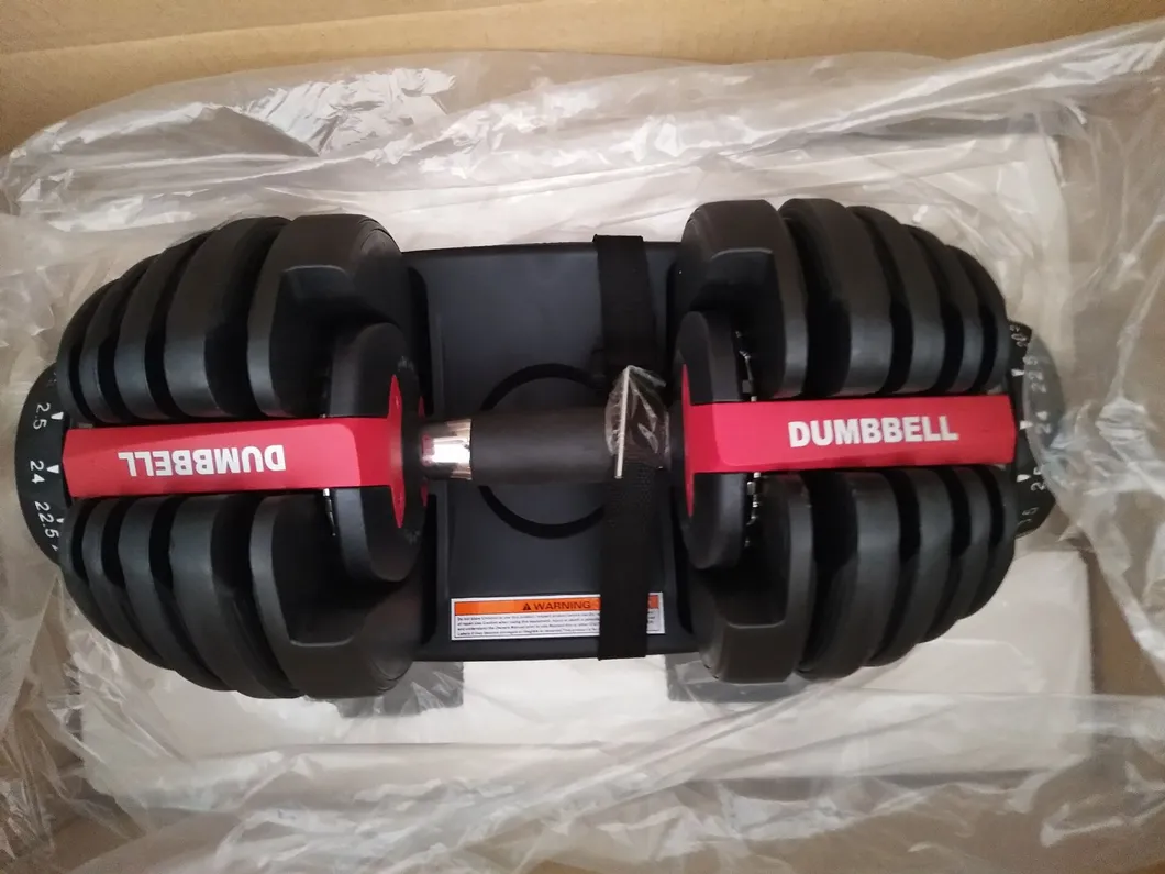 Gym Equipment Hot Selling 52lbs/90lbs Adjustable Dumbbell Set for Bodybuilding Fitness