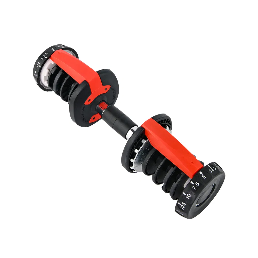 Gym Equipment Hot Selling 52lbs/90lbs Adjustable Dumbbell Set for Bodybuilding Fitness